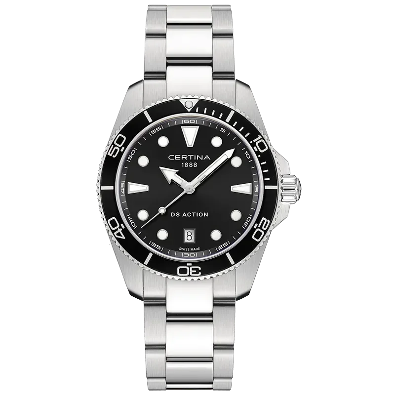 Certina DS Action Herreklokke C0484101105100 Svart 40 mm