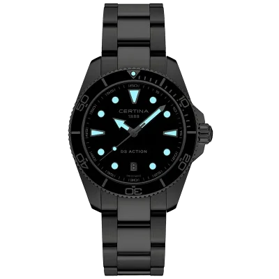 Certina DS Action Herreklokke C0484101105100 Svart 40 mm