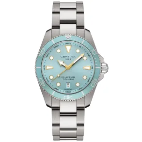 Certina DS Action C0484104435100 Herre bl� 40 mm Quartz