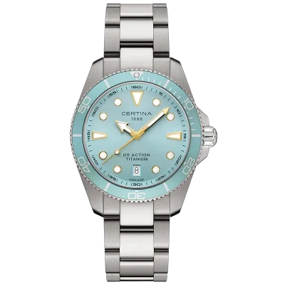 Certina DS Action C0484104435100 Herre bl� 40 mm Quartz