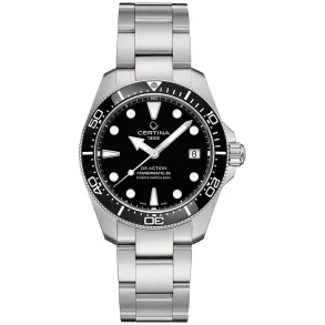 Certina DS Action Unisex C0488071105100 Svart 38 mm