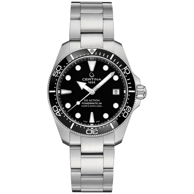 Certina DS Action Unisex C0488071105100 Svart 38 mm