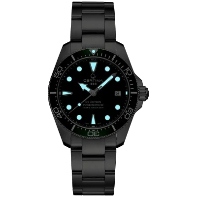 Certina C0488071109100 DS Action mekanisk automatisk 38 mm gr�nn