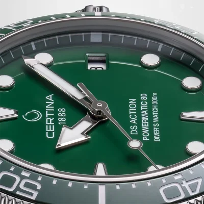 Certina C0488071109100 DS Action mekanisk automatisk 38 mm gr�nn