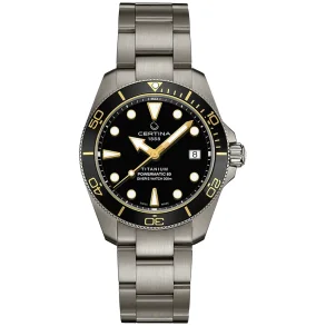 Certina DS Action C0488074405100 Automatisk 38 mm Svart