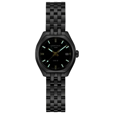 Certina DS-2 dameklokke svart 28 mm C0492101112601