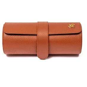 Rapport London Berkeley Tan Three Watch Roll