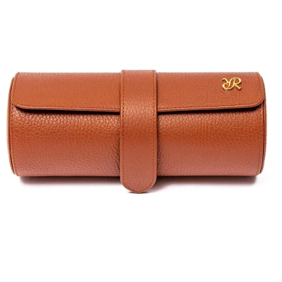 Rapport London Berkeley Tan Three Watch Roll