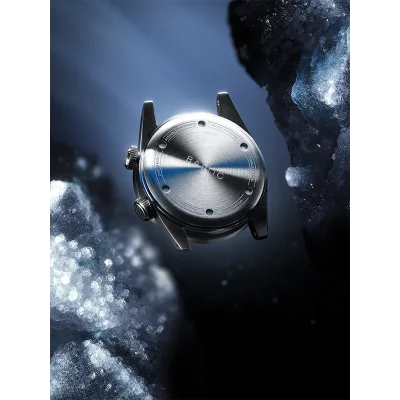BALTIC WATCHES - AQUASCAPHE DUAL CROWN BLACK - RUBBER BLACK