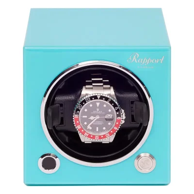 Rapport London Single Watch Winder Aqua - Limited Edition