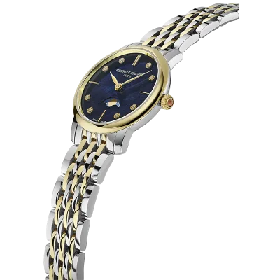 Frederique Constant FC-206MPND1S3B dameklokke perlemor safirglass 30 mm
