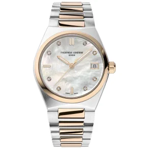 Frederique Constant FC-240MPWD2NH22B dame klokke perlemor safirglass