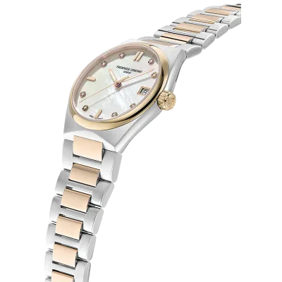 Frederique Constant FC-240MPWD2NH22B dame klokke perlemor safirglass