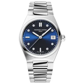 Frederique Constant FC-240ND2NH26B Dameur Bl� Quartz Safirglass