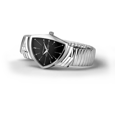 Hamilton Ventura H24411232 svart rustfritt st�l quartz