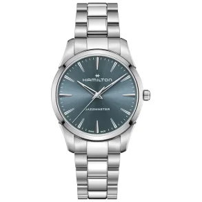 Hamilton Jazzmaster H32461141 Rustfritt st�l Bl� Skive