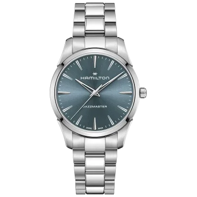Hamilton Jazzmaster H32461141 Rustfritt st�l Bl� Skive