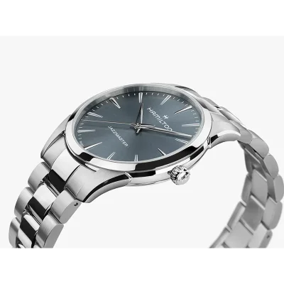 Hamilton Jazzmaster H32461141 Rustfritt st�l Bl� Skive
