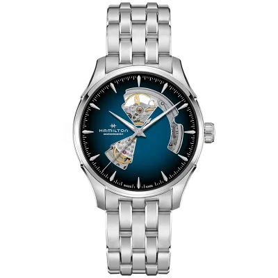 Hamilton H32675140 Bl� Rustfritt St�l Mekanisk Klokke