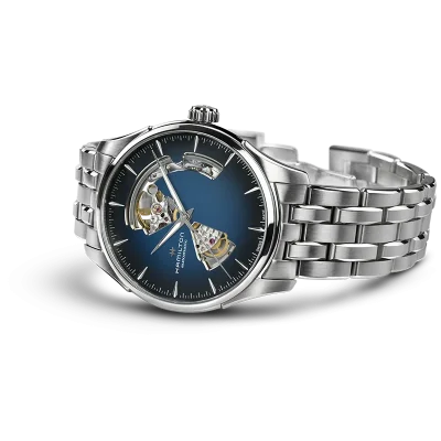Hamilton H32675140 Bl� Rustfritt St�l Mekanisk Klokke