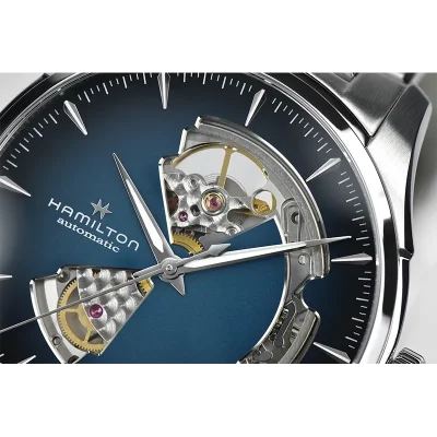 Hamilton H32675140 Bl� Rustfritt St�l Mekanisk Klokke