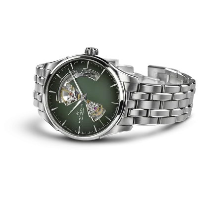 Hamilton H32675160 Jazzmaster gr�nn mekanisk klokke