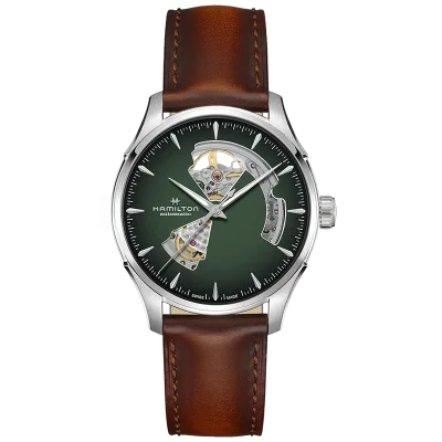 Hamilton Jazzmaster H32675560 gr�nn mekanisk klokke 40 mm
