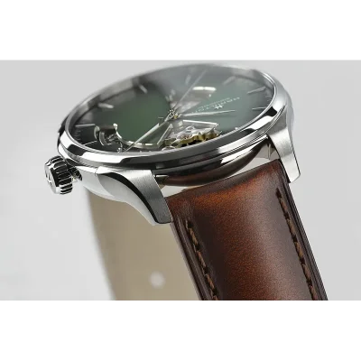 Hamilton Jazzmaster H32675560 gr�nn mekanisk klokke 40 mm