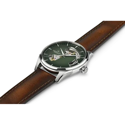 Hamilton Jazzmaster H32675560 gr�nn mekanisk klokke 40 mm