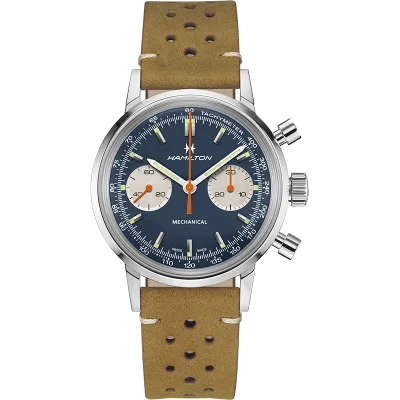 Hamilton H38429541 mekanisk automatisk klokke bl� safirglass