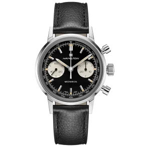 Hamilton H38429730 mekanisk klokke 40 mm, rustfritt st�l, svart