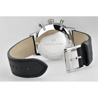 Hamilton H38429730 mekanisk klokke 40 mm, rustfritt st�l, svart