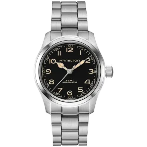 Hamilton Khaki Field H70405130, 38 mm, svart urskive