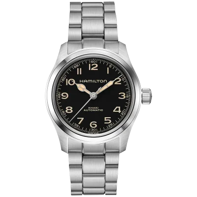 Hamilton Khaki Field H70405130, 38 mm, svart urskive