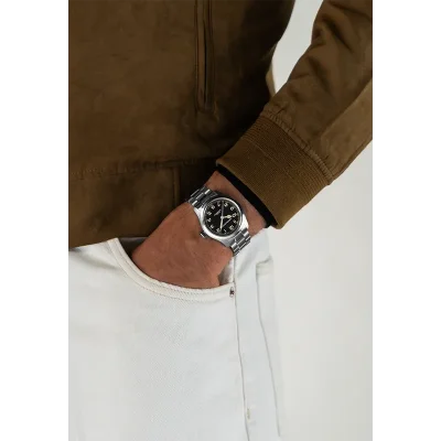 Hamilton Khaki Field H70405130, 38 mm, svart urskive
