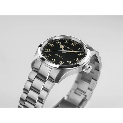 Hamilton Khaki Field H70405130, 38 mm, svart urskive