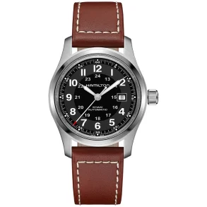 Hamilton Khaki Field H70555533 Svart Rustfritt St�l 42 mm