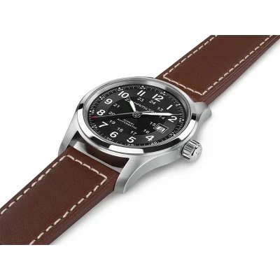 Hamilton Khaki Field H70555533 Svart Rustfritt St�l 42 mm