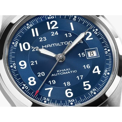 Hamilton Khaki Field H70605140 bl� mekanisk klokke