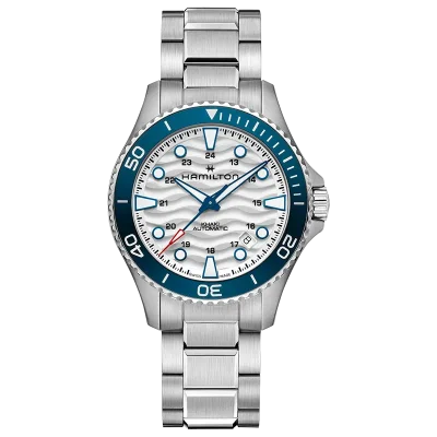 Hamilton H82425110 Khaki Navy mekanisk klokke hvit 40 mm