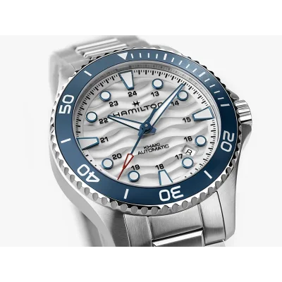 Hamilton H82425110 Khaki Navy mekanisk klokke hvit 40 mm