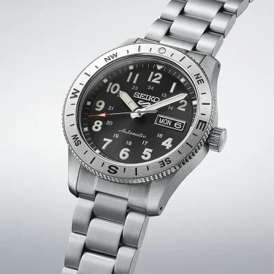 Seiko HDB006K1 mekanisk sportsklokke svart 41 mm