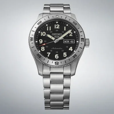 Seiko HDB006K1 mekanisk sportsklokke svart 41 mm