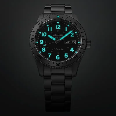 Seiko HDB006K1 mekanisk sportsklokke svart 41 mm