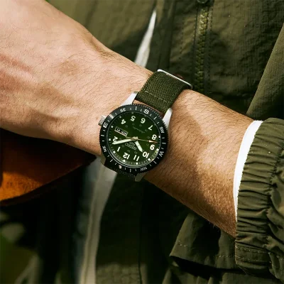 Seiko HDB008K1 Gr�nn Mekanisk Sportsklokke