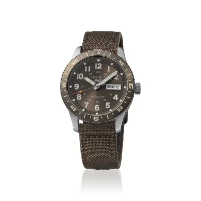Seiko HDB009K1 mekanisk automatisk klokke brun Hardlex 41 mm