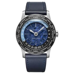 Heures du Monde - Worldtimer -Sodalite - Pressed Strap CobaltBlue