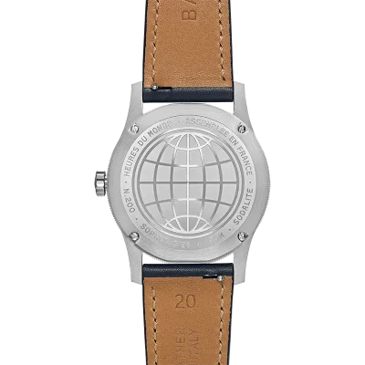 Heures du Monde - Worldtimer -Sodalite - Pressed Strap CobaltBlue