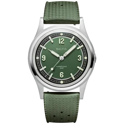 BALTIC WATCHES HERMETIQUE TOURER GREEN - RUBBER FKM GREEN