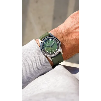 BALTIC WATCHES HERMETIQUE TOURER GREEN - RUBBER FKM GREEN